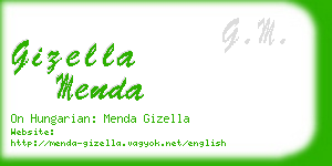 gizella menda business card